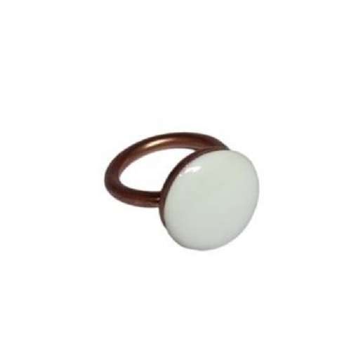 انگشتر مدل رزینی رنگ سفید