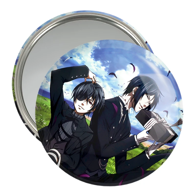 آینه جیبی خندالو مدل سباستین و شیل انیمه خادم سیاه Black Butler  کد 16331