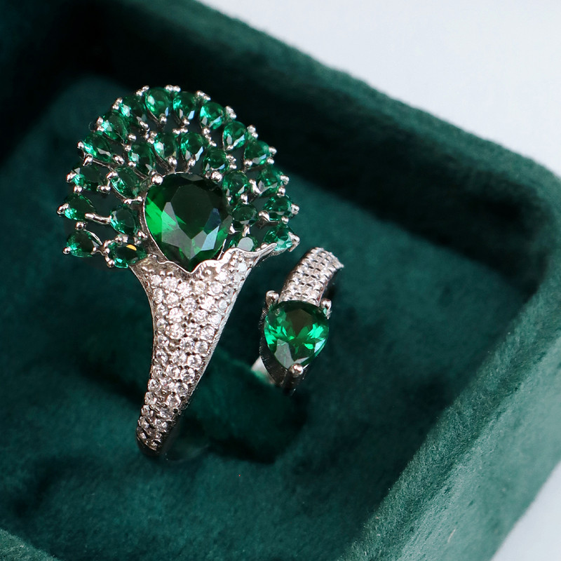 انگشتر نقره زیرکونیا زنانه جی تی ای مدل G_170