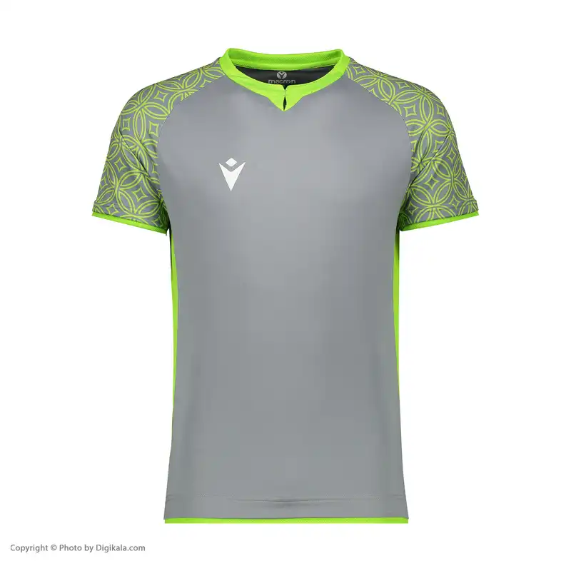 ست 3 تکه لباس ورزشی مردانه مکرون مدل آرمنیا رنگ طوسی