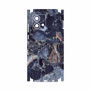 MAHOOT Broken black marble-FullSkin Cover Sticker for Motorola Moto G84