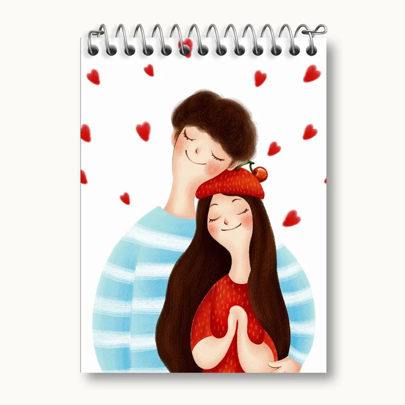 دفتر یادداشت 50 برگ خندالو مدل عاشقانه کد 27136