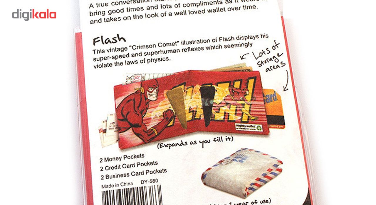 کیف پول کاغذی مایتی والت مدل Flash Logo -  - 13