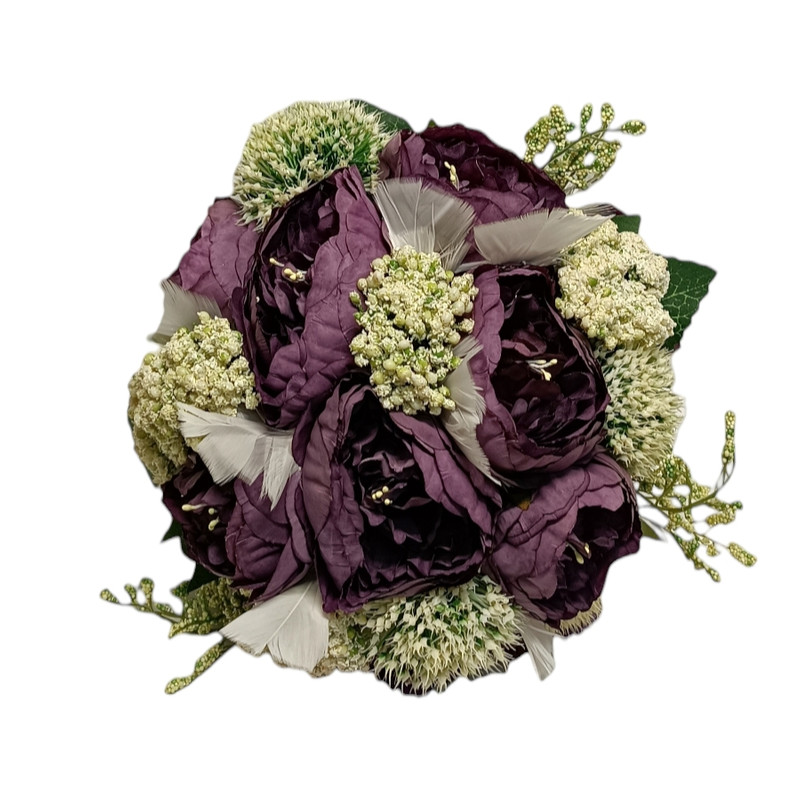 گل مصنوعی مدل دسته گل عروس پیونی