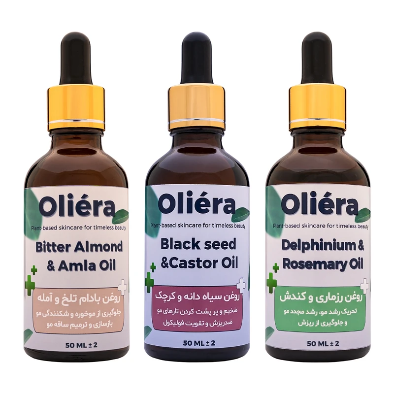 روغن ضد ریزش مو اُلیئرا مدل +AAA حجم 150 میلی لیتر بسته 3 عددی