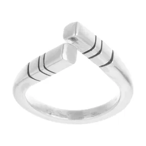 انگشتر نقره زنانه مدل پیچ