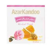دمنوش عسل و گل محمدی آذرکندو بسته 10عددی