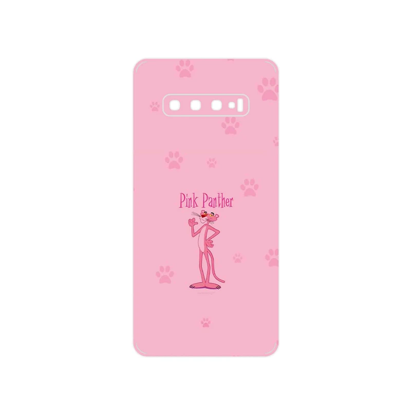 برچسب پوششی ماهوت مدل The Pink Panther مناسب برای گوشی موبایل سامسونگ Galaxy S10 Plus