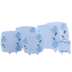 سرویس غذاخوری 27 پارچه آرکوفام طرح رز آبی