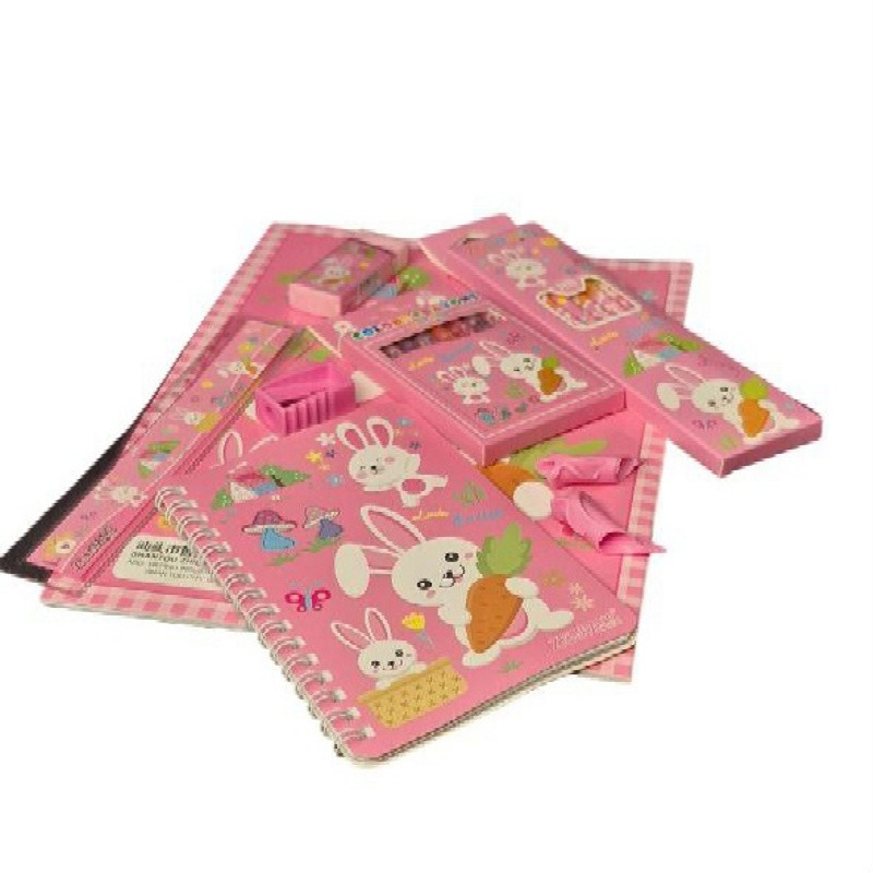 بسته لوازم تحریر مدل خرگوش مجموعه 11 عددی