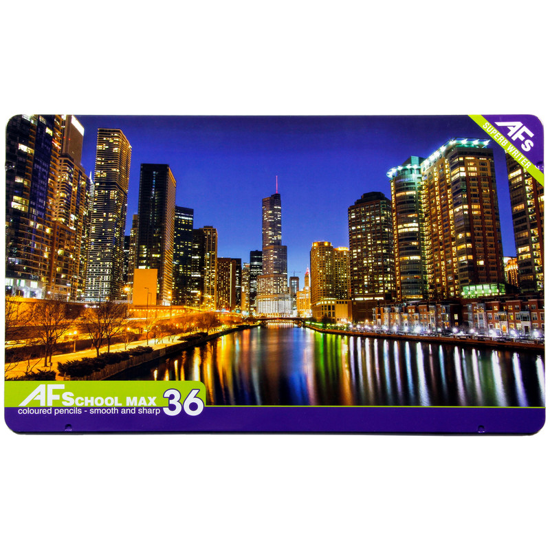مداد رنگی 36 رنگ ای اف اسکول مکس طرح شیکاگو