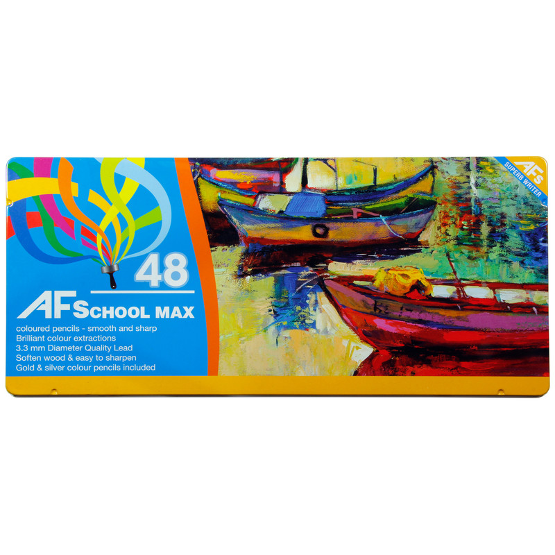 مداد رنگی 48 رنگ ای اف اسکول مکس طرح قایق‌ها