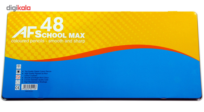مداد رنگی 48 رنگ ای اف اسکول مکس طرح قایق‌ها