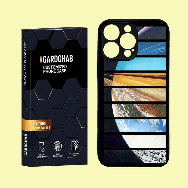 کاور گارد قاب مدل دور ژله ای کهکشان مناسب برای گوشی موبایل اپل iPhone 16 Pro Max