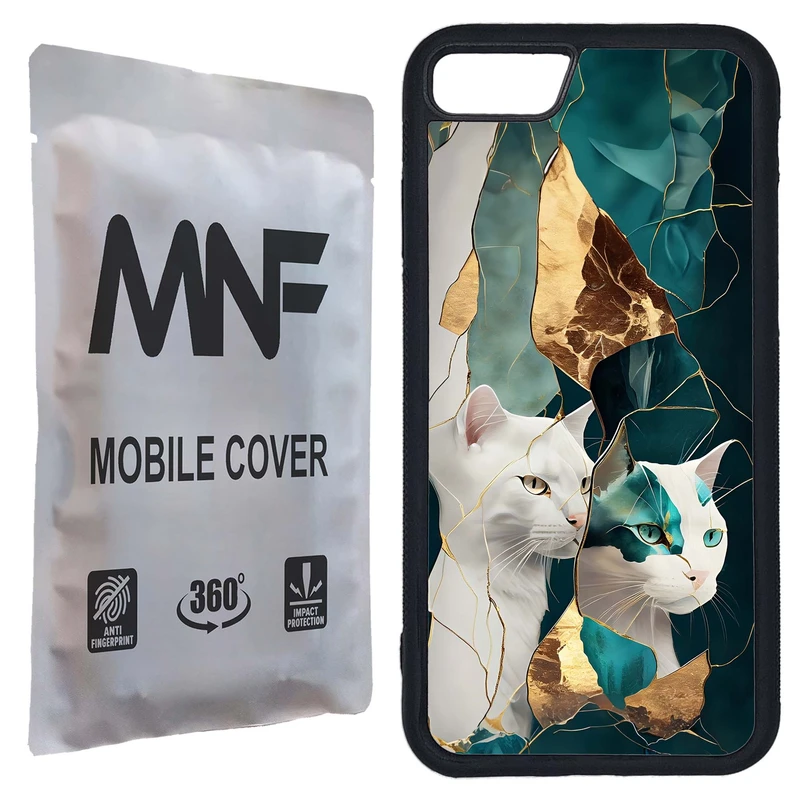 کاور ام ان اف طرح سنگی گربه کد P-173 مناسب برای گوشی موبایل اپل iPhone 7 / 8