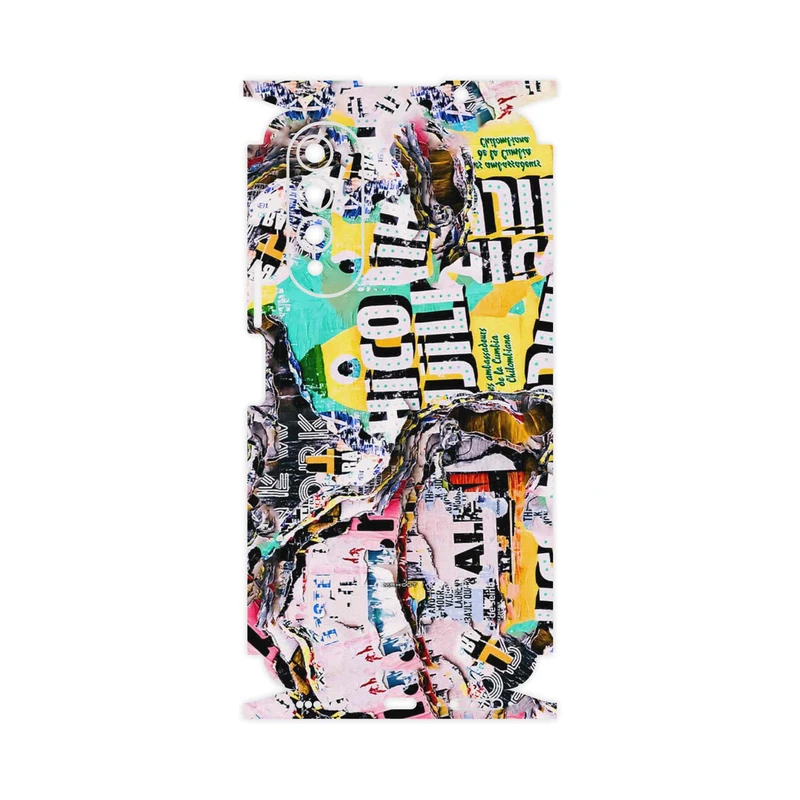 برچسب پوششی ماهوت مدل Collage of Teared Paper-FullSkin مناسب برای گوشی موبایل ویکو T50