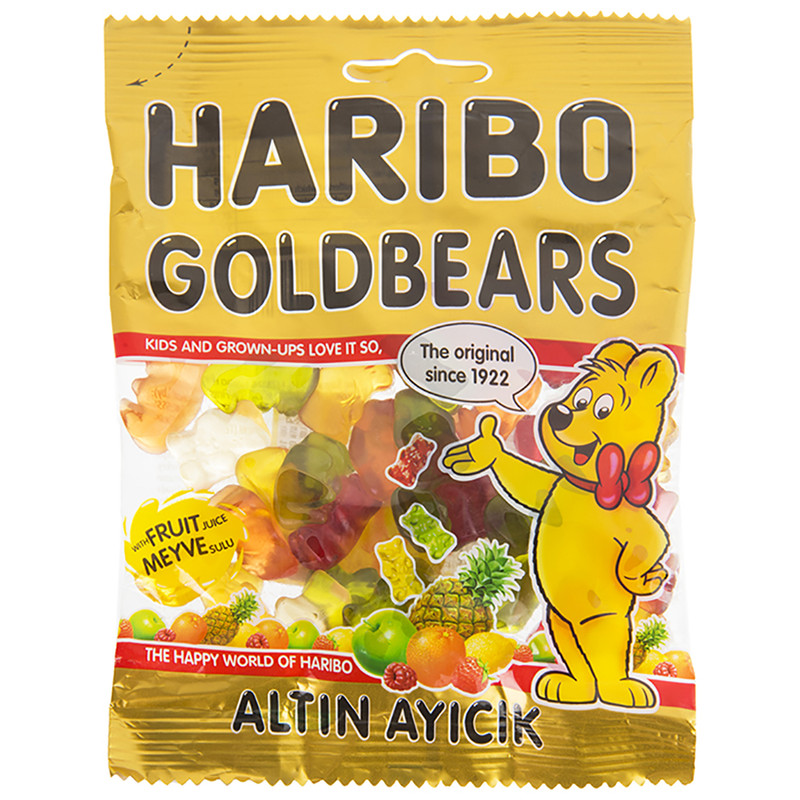 پاستیل هاریبو مدل Golden Bears مقدار 70 گرم