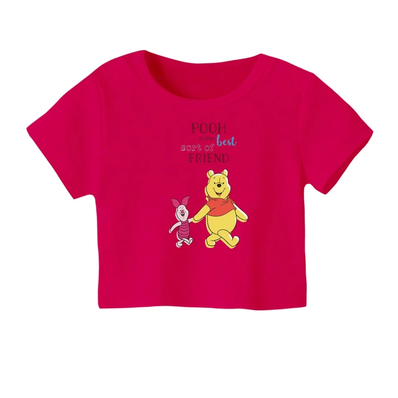 کراپ‌ تی‌شرت آستین کوتاه زنانه مدل پو کد 22