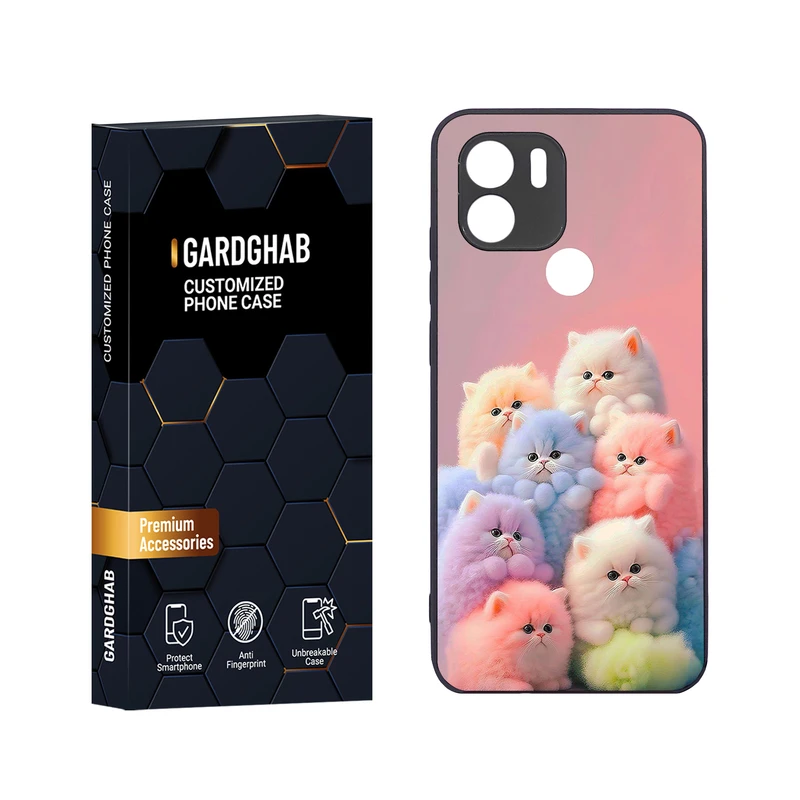 کاور گارد قاب مدل دور ژله ای فانتزی مناسب برای گوشی موبایل شیائومی Redmi A1 Plus / A2 Plus / Poco C50 / Poco C51