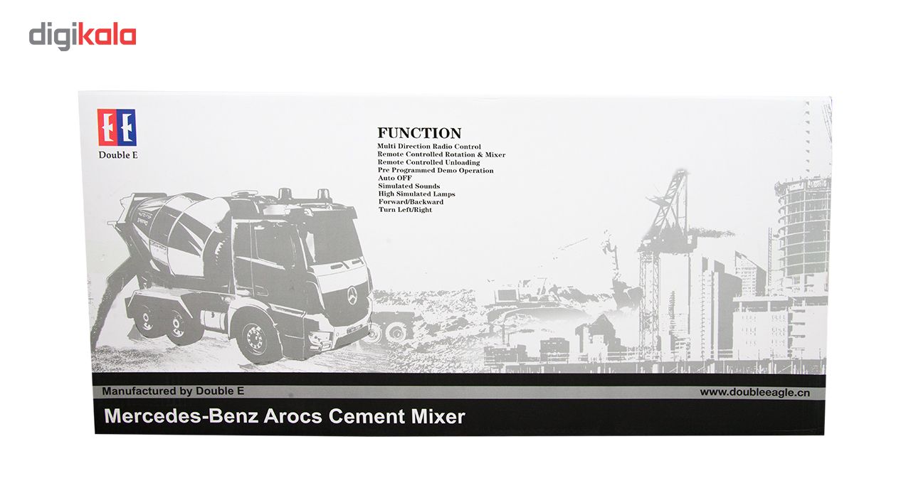 ماشین بازی کنترلی دبل ای مدل Mercedes Benz Cement Mixer