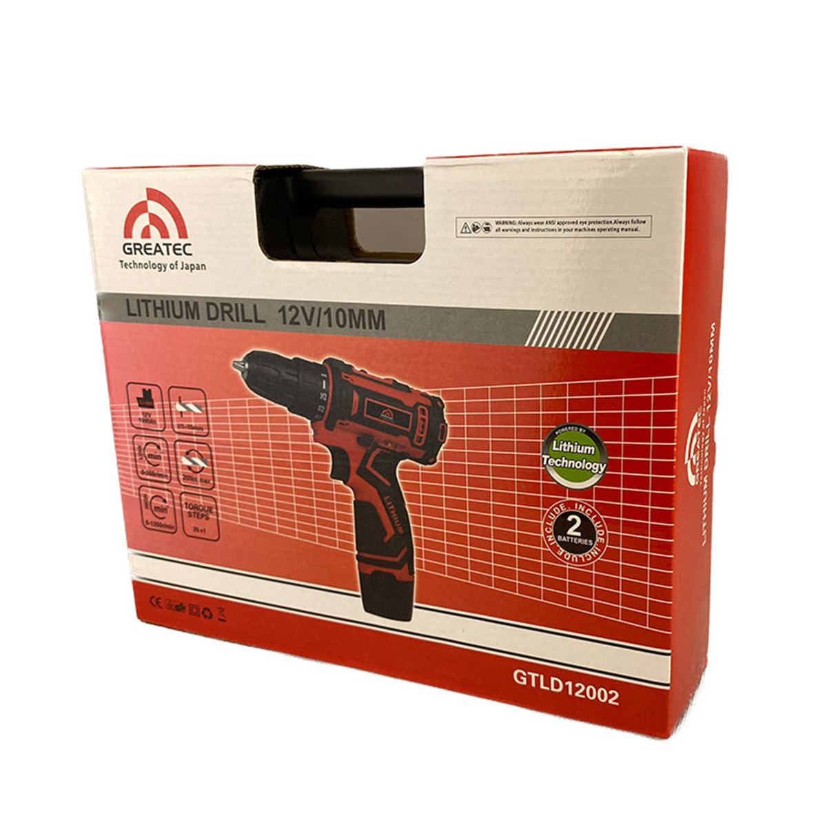 دریل پیچ گوشتی شارژی گریتک مدل GTLD12002 مجموعه 30 عددی