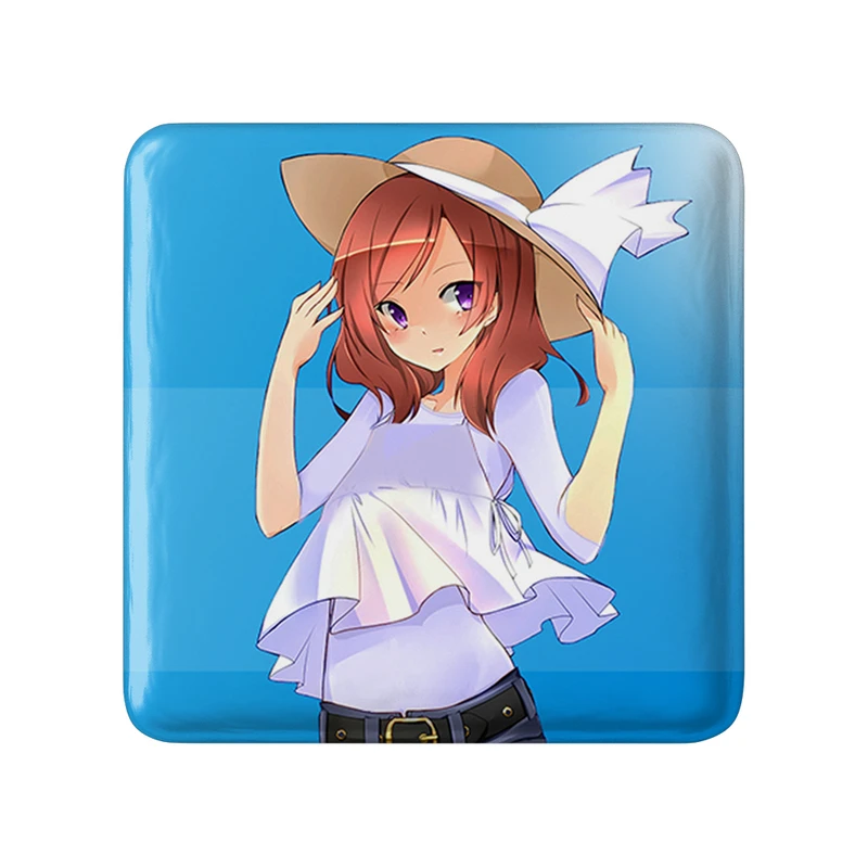 مگنت خندالو طرح ماکی نیشیکینو انیمه لاو لایو Love Live  مدل مربعی کد 18285