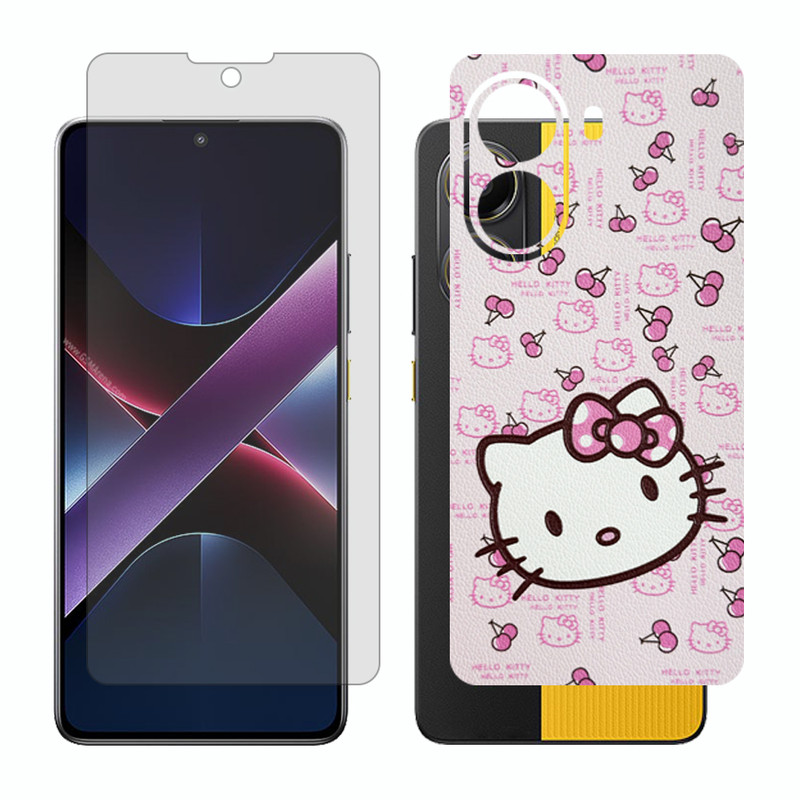 محافظ صفحه نمایش شفاف گلس مدل Together مناسب برای گوشی موبایل شیائومی Poco X7 Pro به همراه برچسب پوششی پشت گوشی