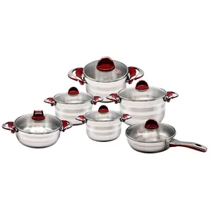 سرویس قابلمه 12 پارچه استیل ترکماز کد9902 -GH