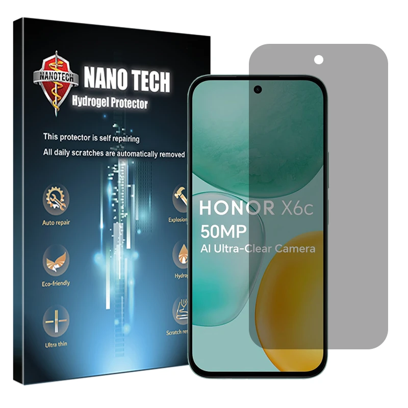 محافظ صفحه نمایش حریم شخصی نانو تک مدل Tough مناسب برای گوشی موبایل آنر X6c