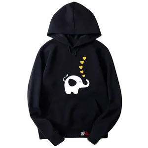 هودی دخترانه آلفامد مدل فیل کوچولو کد T09 رنگ سرمه ای