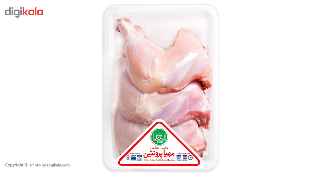 ران مرغ بی پوست مهیا پروتئین مقدار  0.9 کیلوگرم