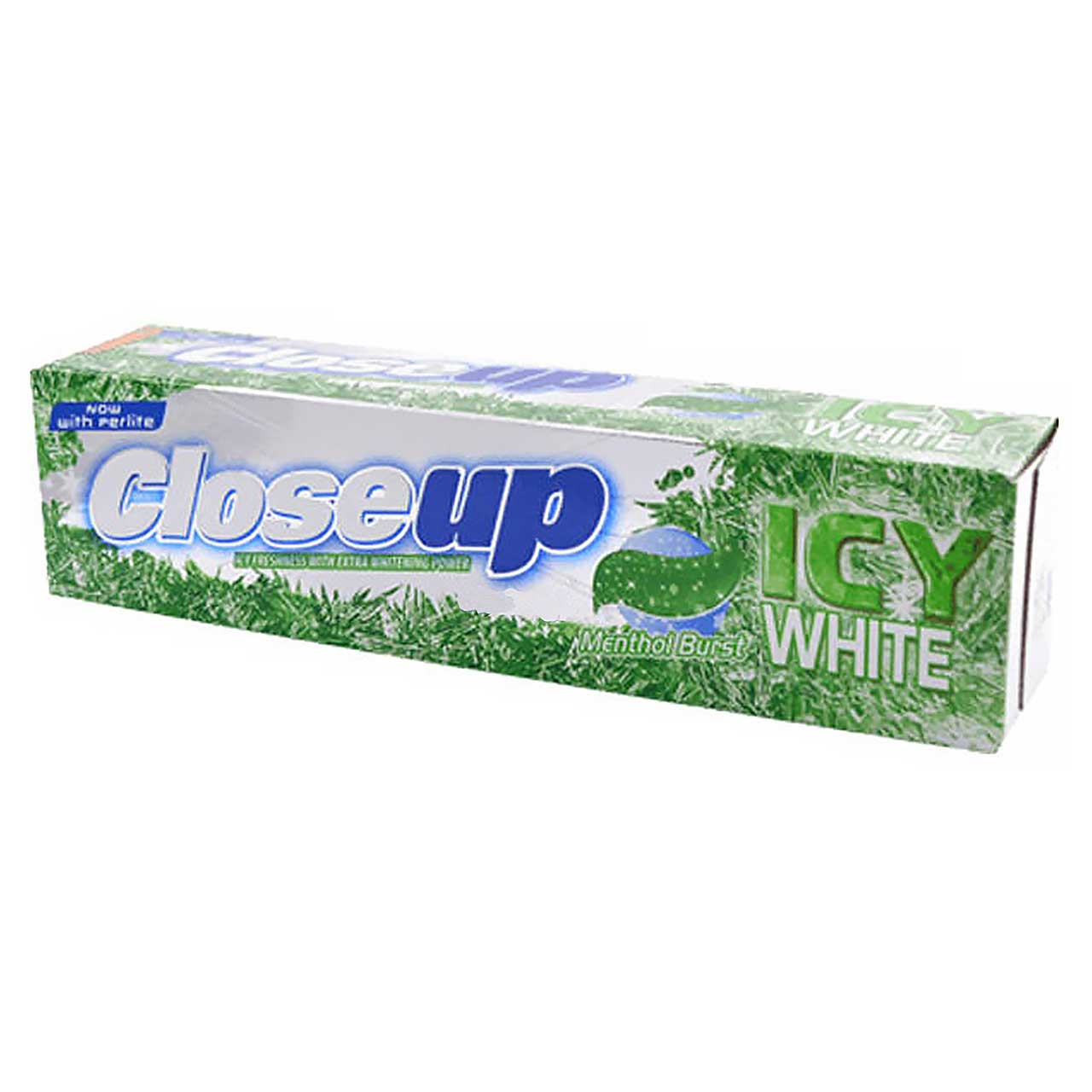 خمیر دندان کلوز آپ سری Icy White مدل Menthol Burst حجم 125 میلی لیتر