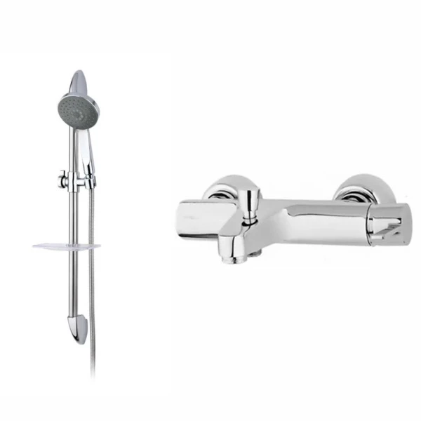 شیر حمام زاداک مدل مروارید به همراه علم دوش