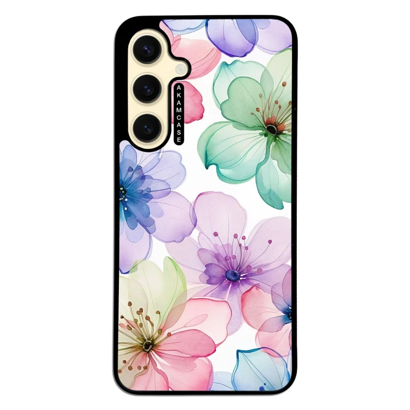 کاور آکام مدل AMC-WSGS24FE-FLOWERS-34 مناسب برای گوشی موبایل سامسونگ Galaxy S24 FE