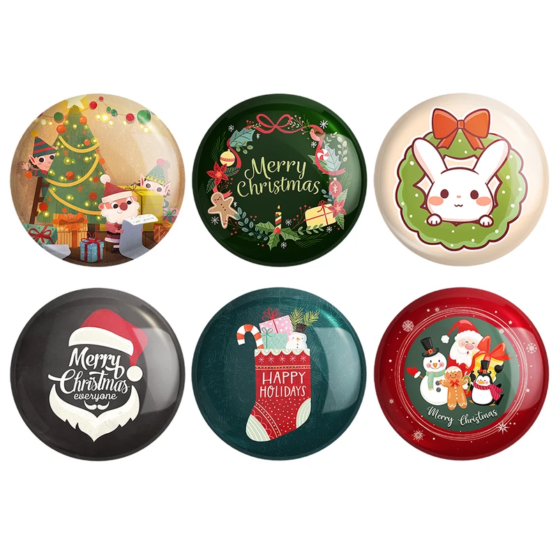 مگنت خندالو طرح کریسمس Christmas کد 1349A مجموعه 6 عددی