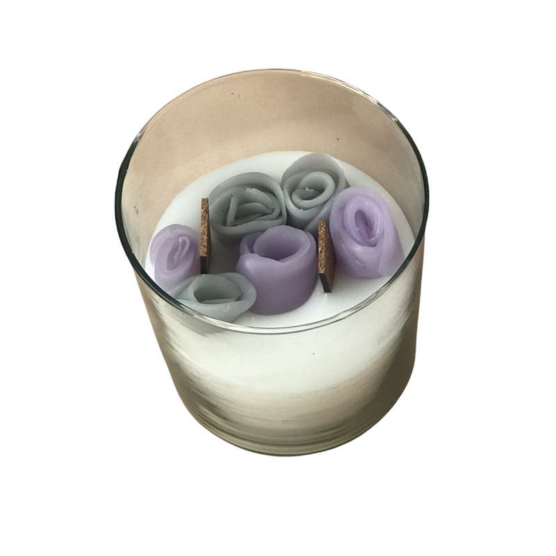 شمع دستساز مدل گل