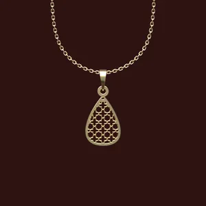 گردنبند طلا 18 عیار زنانه مدوپد مدل هندسی کد W2-1-1167