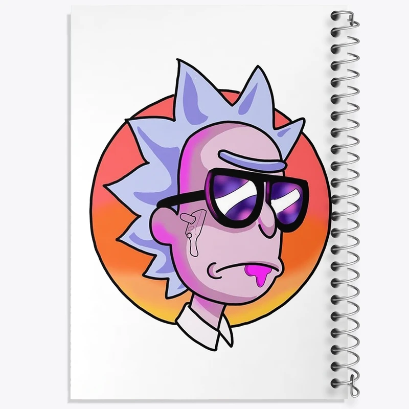 دفتر لیست خرید 50 برگ خندالو طرح ریک (Rick) کد F1407