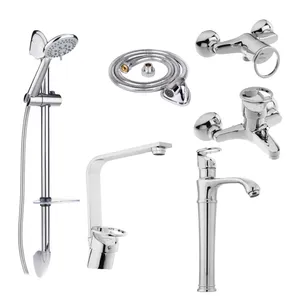 ست شیرآلات توفیق مدل النگویی پایه بلند مجموعه 6 عددی