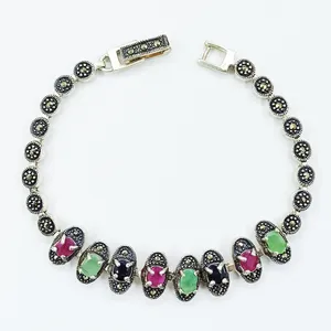 دستبند نقره زنانه سلین کالا مدل یاقوت کد ce-As21