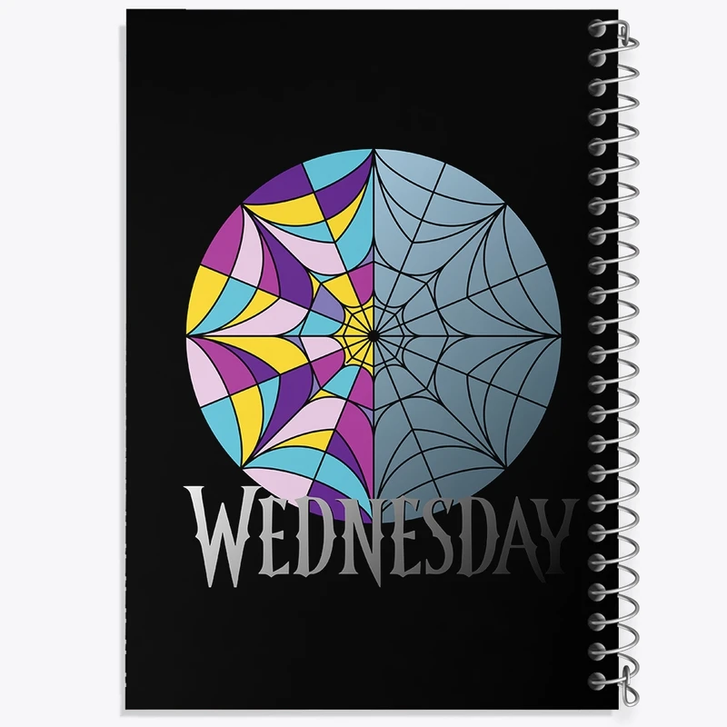 دفتر نقاشی 50 برگ خندالو طرح ونزدی (Wednesday) کد F2738
