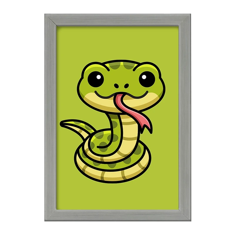 تابلو خندالو طرح حیوانات بامزه مار کد 28190
