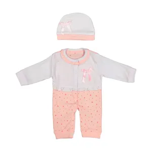 ست سرهمی و کلاه نوزادی کیکی رایکی مدل KBB3434-015