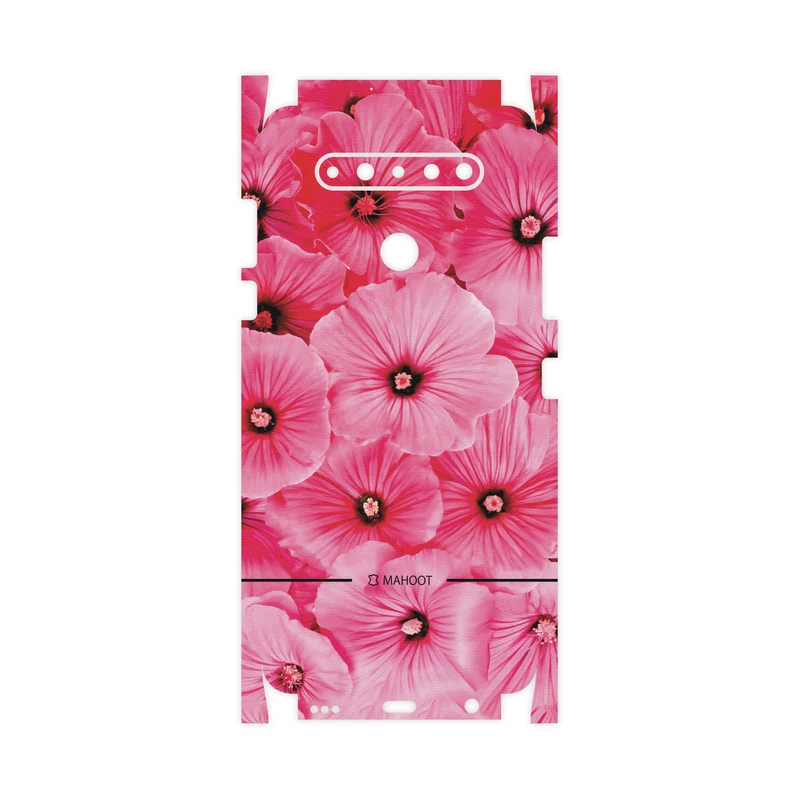 برچسب پوششی ماهوت مدل Pink-Flower-FullSkin مناسب برای گوشی موبایل ال جی K51S