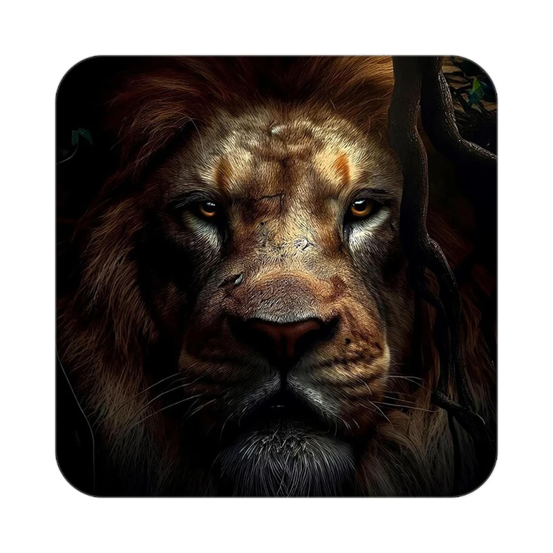 زیر لیوانی کاکتی طرح شیر مدل mp23868