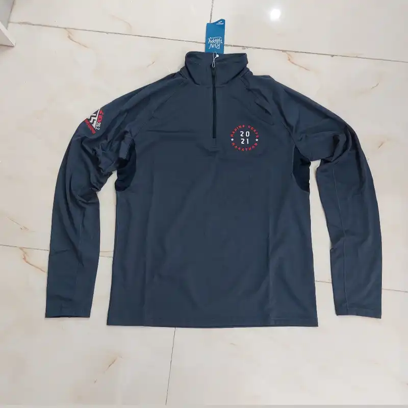 تی شرت ورزشی مردانه بروکس مدل نیم زیپ