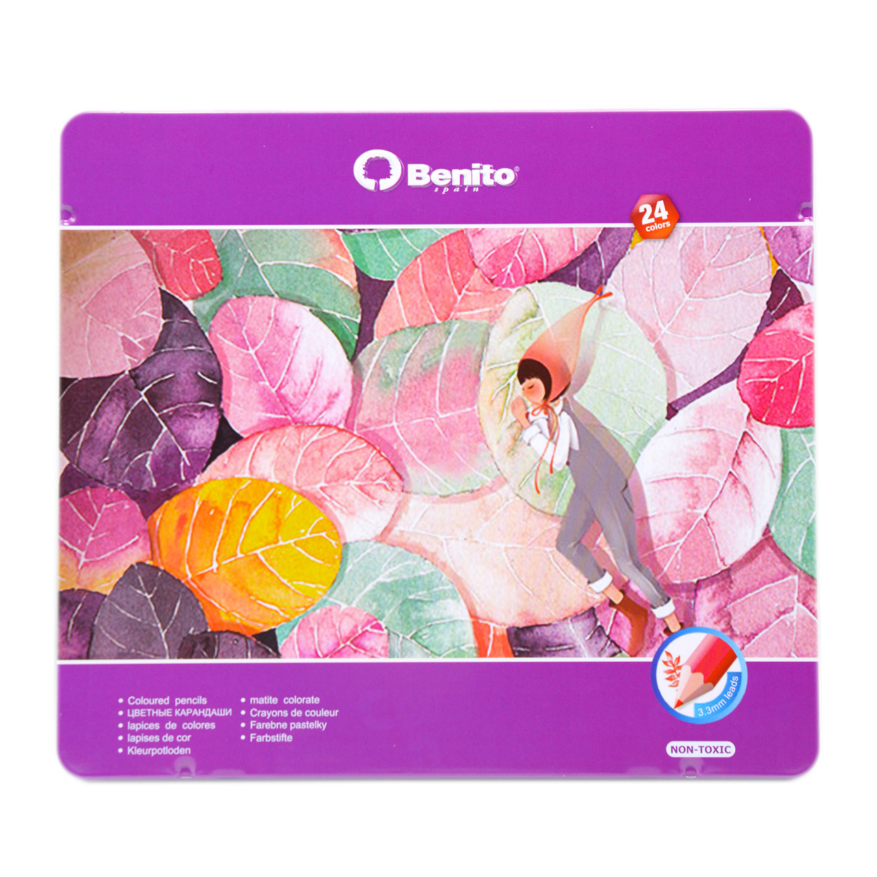 مداد رنگی 24 رنگ بنیتو کد b001-3