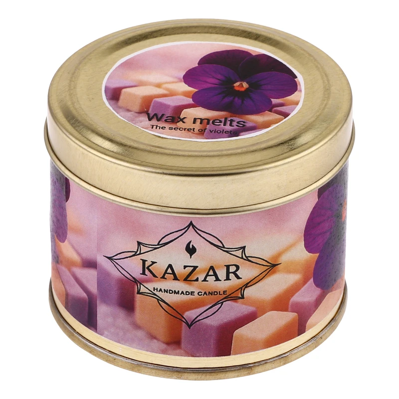 شمع وکس ملت معطر مدل گل بنفشه رایحه بنفشه بسته 42 عددی