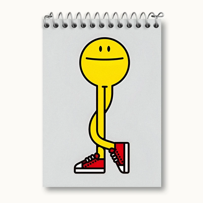 دفتر یادداشت 50 برگ خندالو طرح شکلک بامزه کد N2932