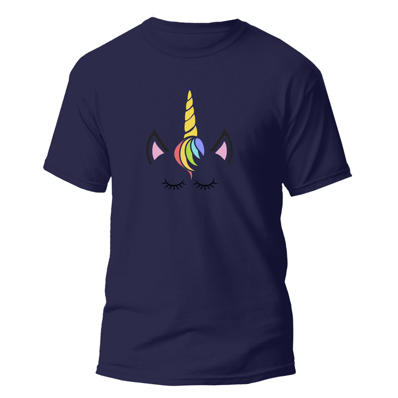 تی شرت آستین کوتاه دخترانه مدل Unicorn کد 092